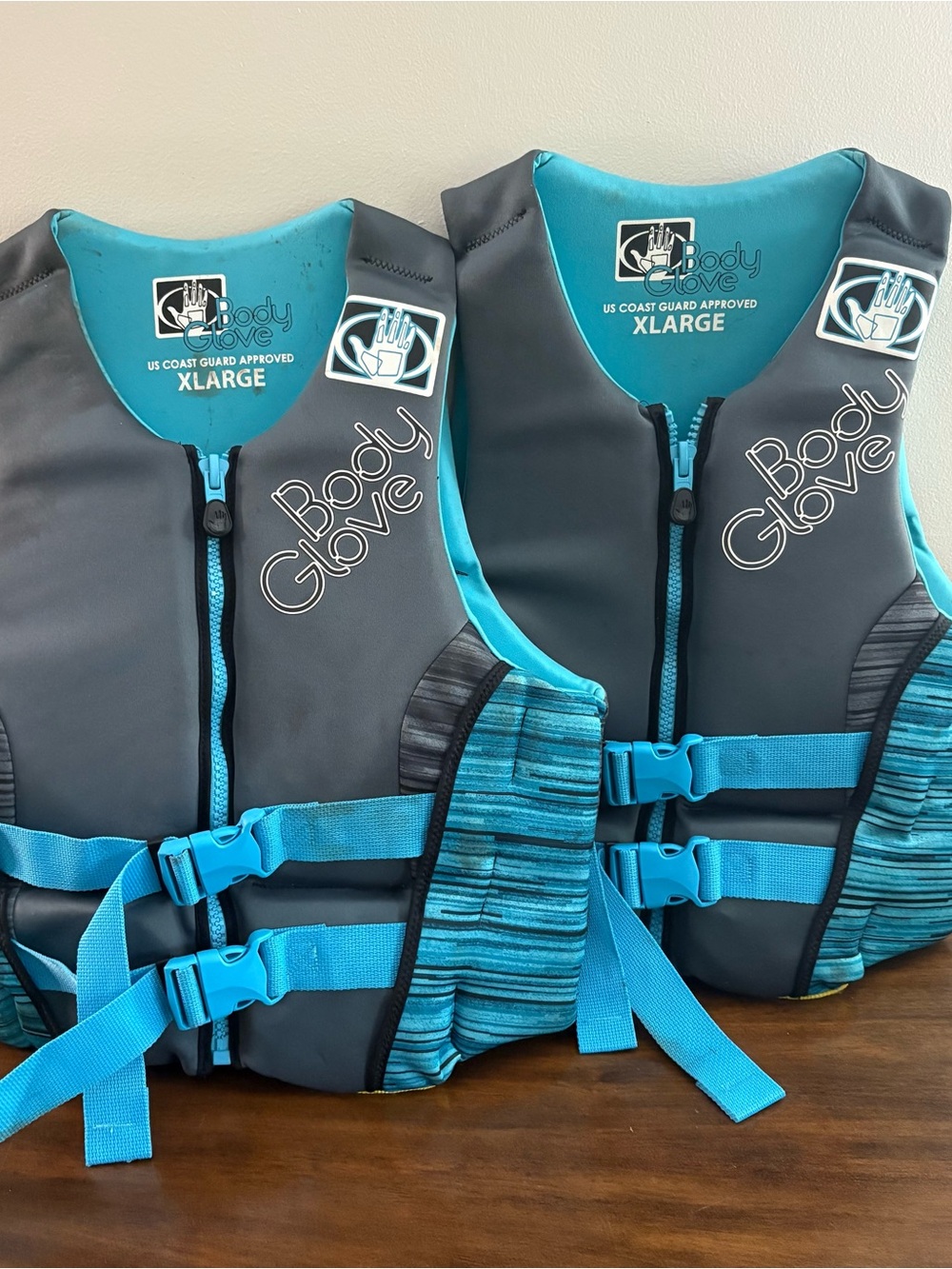 Body glove Life Jacket Vest Womens XL Blue Green Heavy Duty Ski (2)